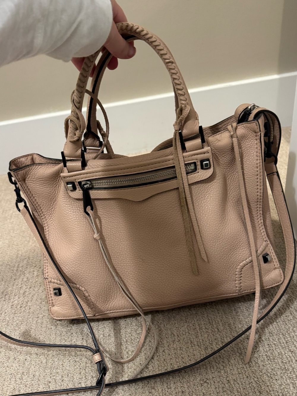 Rebecca Minkoff Regan Satchel - Light Pink/Neutral
